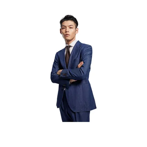 BY CREATIONS 다크 블루 남성 비즈니스 정장