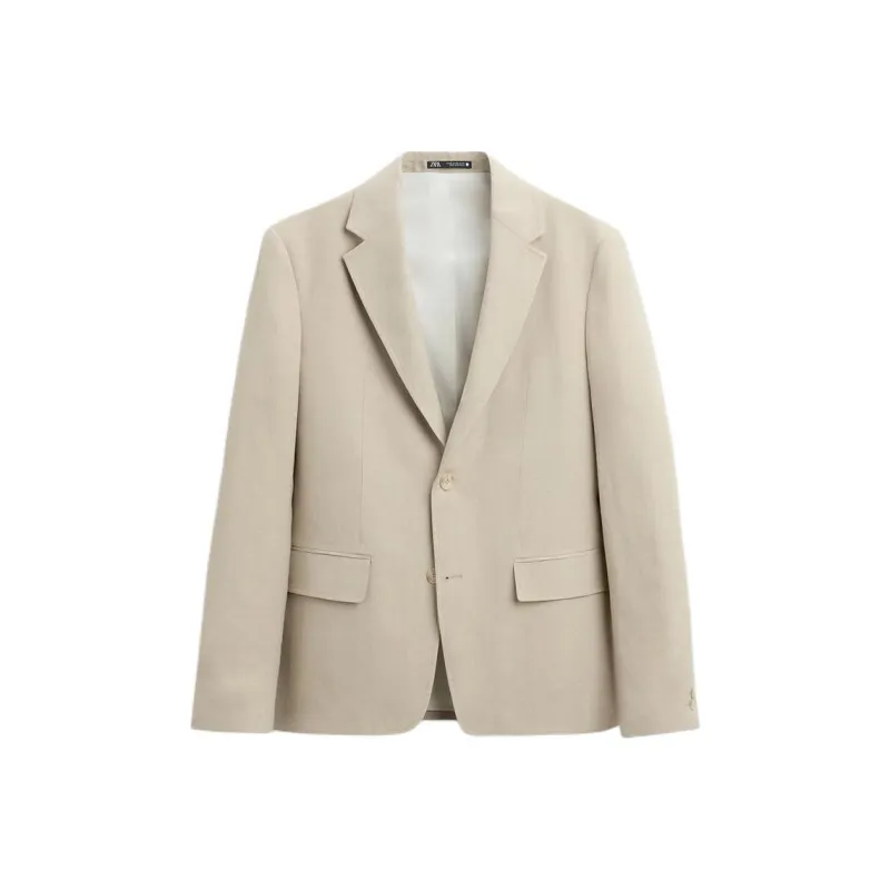 ZARA Business Suits Men Beige-0