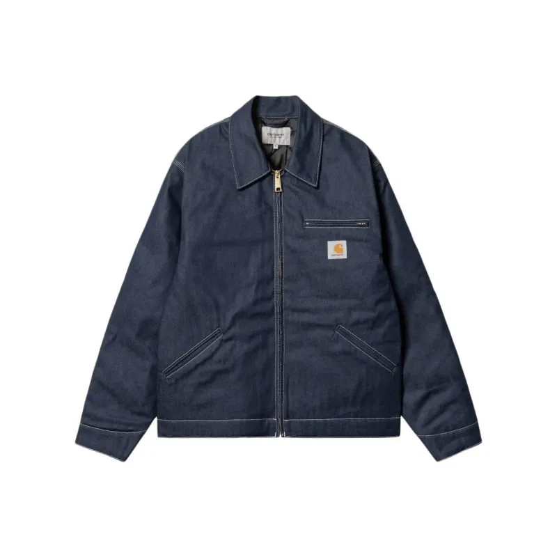Carhartt WIP OG Detroit Jacket Denim Jacket Men's Blue Stiffness-0