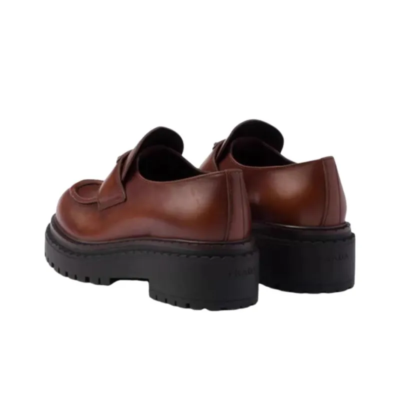 PRADA Loafers 5.5cm Women's Brown-3