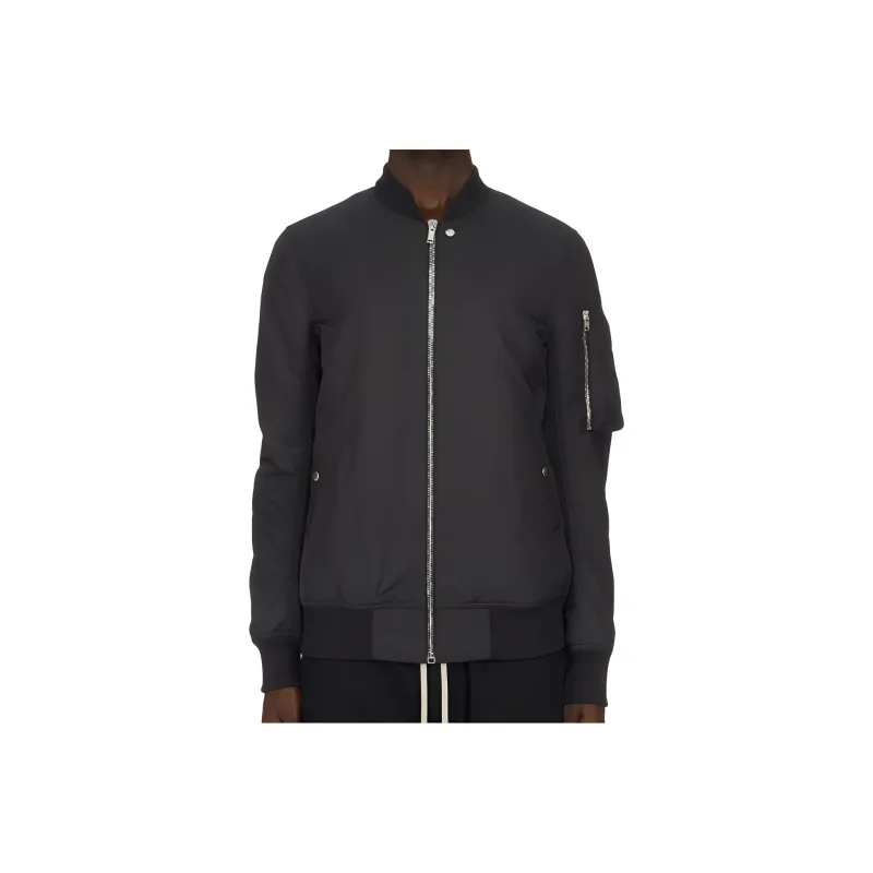 RICK OWENS Baseball collar Wool Bomber Jacket-0