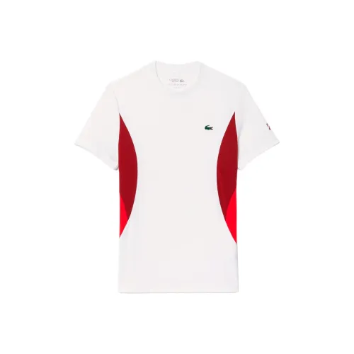 LACOSTE Djokovic Collaboration T Shirts Men White