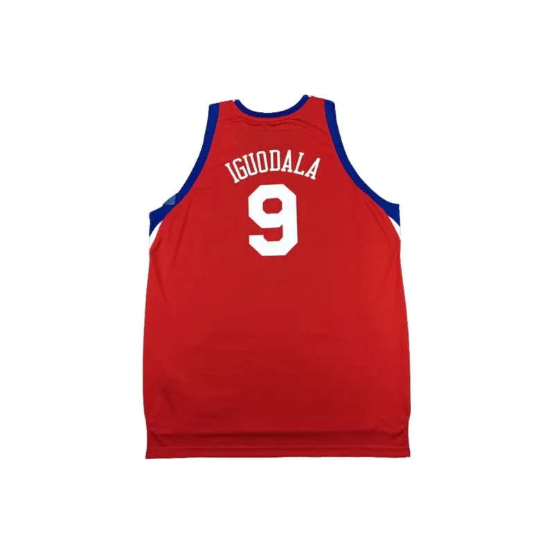 Adidas x NBA Philadelphia 76ers SWINGMAN Fan Edition Basketball Jersey Unisex Red-1