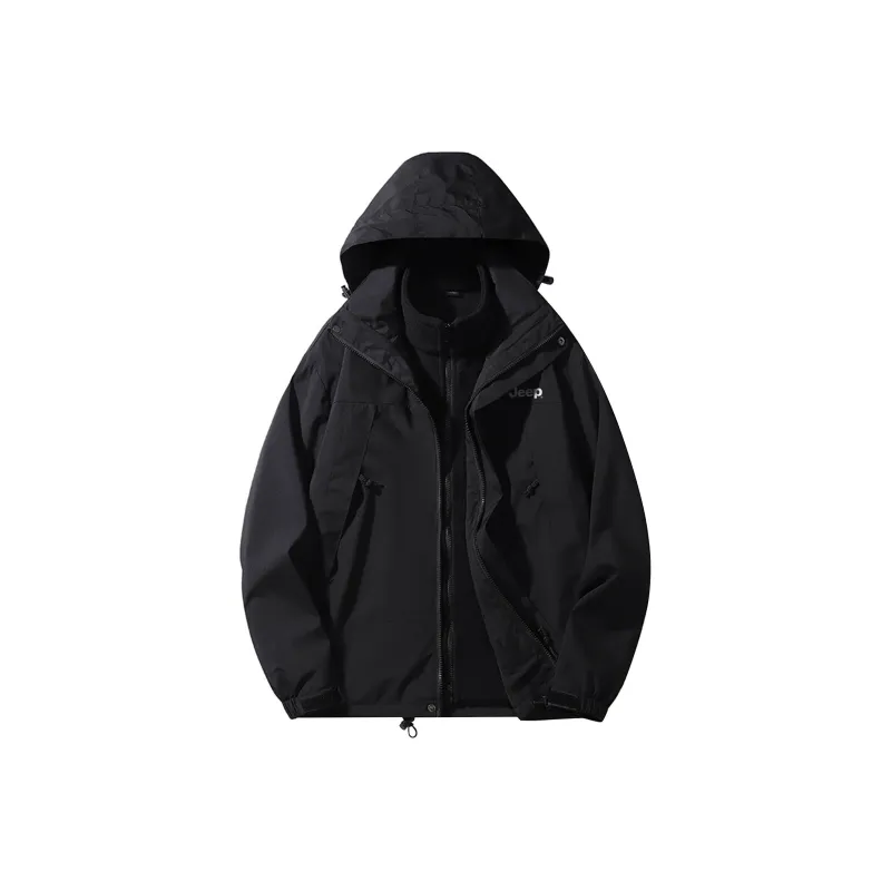 Jeep Water Resistant Windproof Breathable Warm Windbreaker Jackets Unisex-6