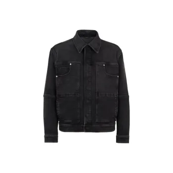 FENDI Denim Jackets Men Black