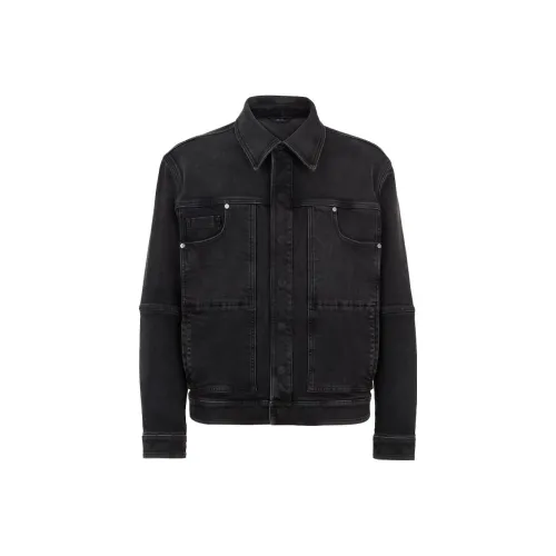 FENDI Denim Jackets Men Black