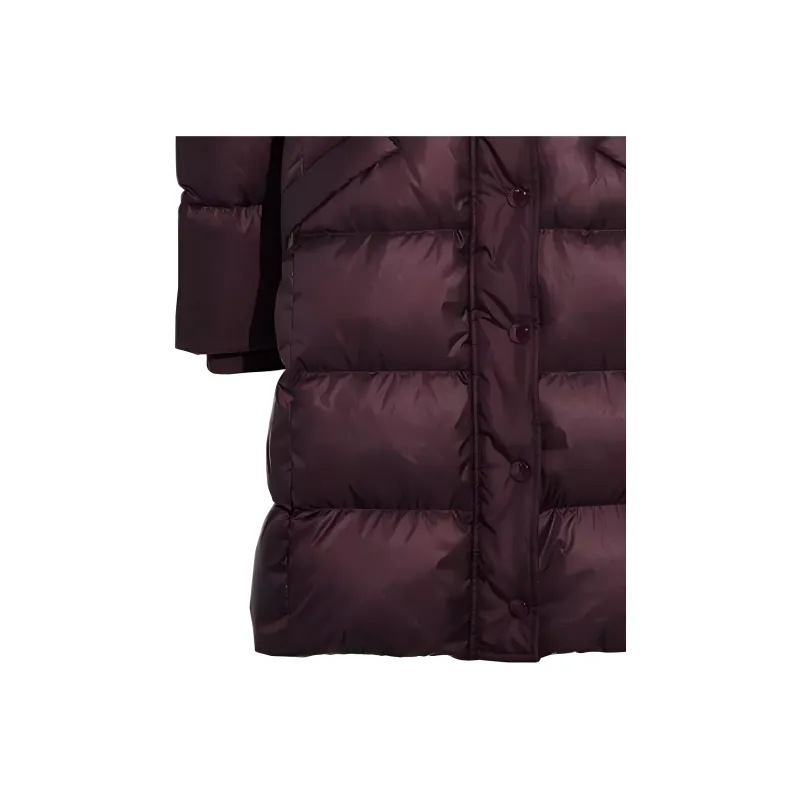 COACH Puffer Jacket Women's Burgundy-3