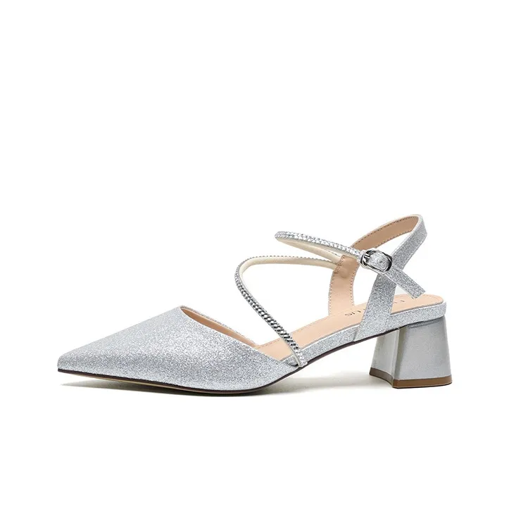 FIVE PLUS Chunky Heel High Heels 4.5cm Women's-0