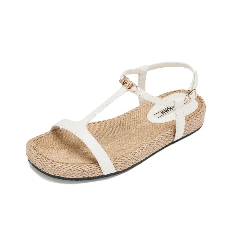 73Hours Slow Island Exploration One Strap Sandals Women's Black-6