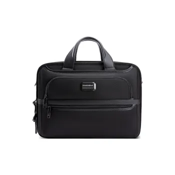 CROSSGEAR Top Grain Cow Leather Handbag Unisex Black