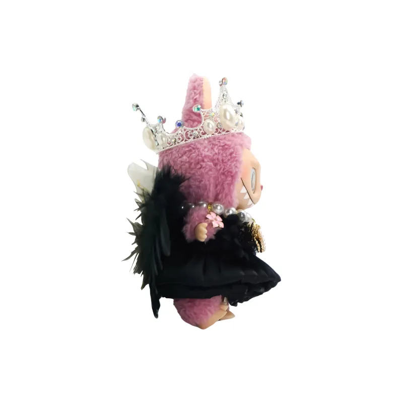 [Modified Doll] POP MART Labubu THE MONSTERS Heartbeat Macaron, Night Elf, Confirmed Style Hang Tag Box 17cm-1