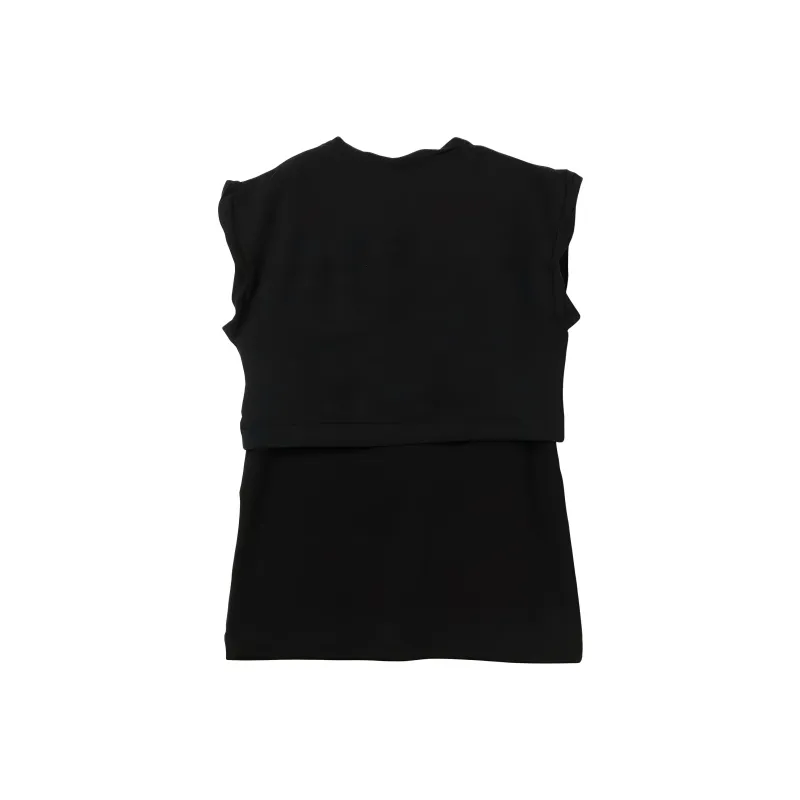 Beams Tank Tops Women's Black-1