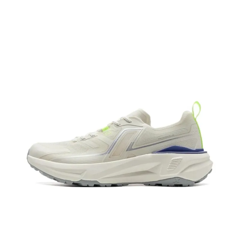 XTEP Anti Slip Wear Resistant Low Top Casual Running Shoes Men's Residual White/Gray-0