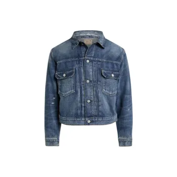 Polo Ralph Lauren SS24 Denim Trucker Jacket Denim Jacket Men's Blue