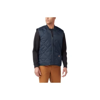 Dickies Diamond Quilted Vest Vest Men's Marine Blue