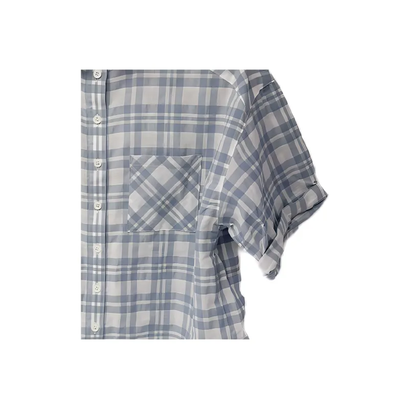 Burberry Shirts Women's Blue-3