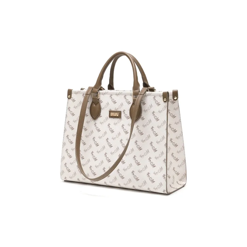 SEPTWOLVES PVC One Shoulder Handbag Women's Brown-1