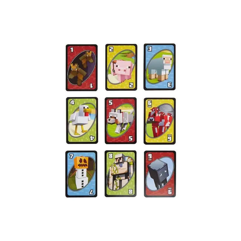 MATTEL UNO Minecraft Game Merch Card Deck Board Games-2