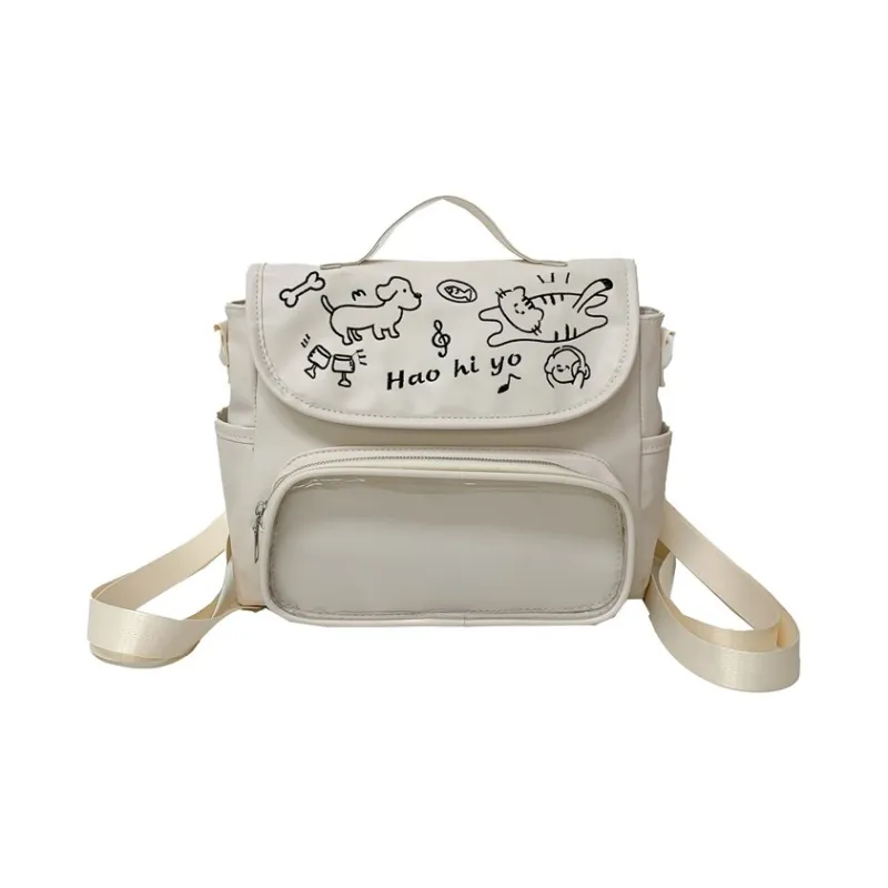 Single Warehouse PU Backpack Ita Bags Regular Unisex-0