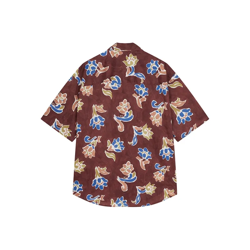 CROQUIS Shirt Men's 496 Blue Coffee Combo-1
