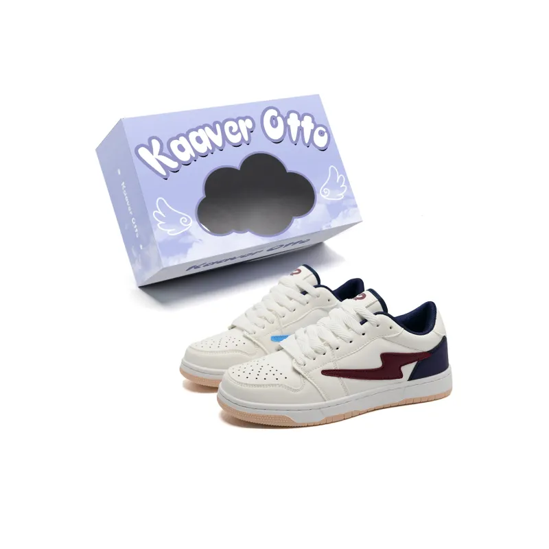 KAAVER OTTO Cushioning Abrasion Resistant Balance Breathable Low Top Skateboard Shoes Unisex-12