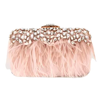GUESS Artificial Leather Clutch Women's Rose Pink