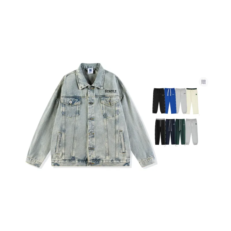 BENDL'S Denim Jacket, Spring And Fall Unisex-13