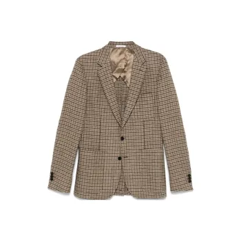FURSAC Houndstooth pattern Wool Blazer