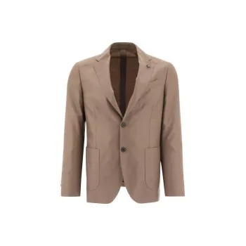 LARDINI English Vents Cashmere-silk Blend Blazer
