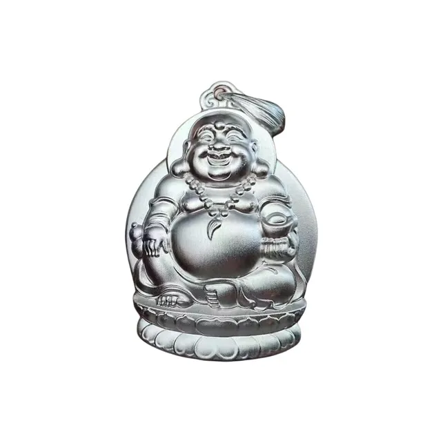 Old Qingyun Silver Building 999 Fine Silver Pendants Unisex-0