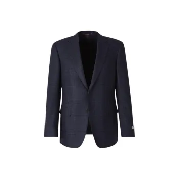 Canali Checked Wool Blazer