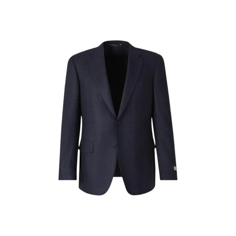 Canali Checked Wool Blazer-0