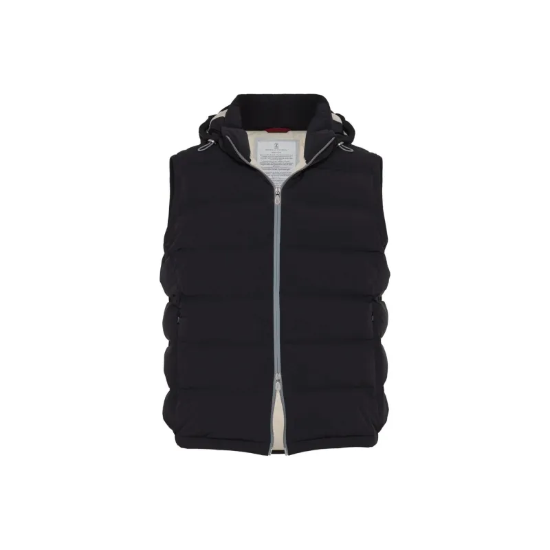Brunello Cucinelli Zip Up Hooded Gilet-0