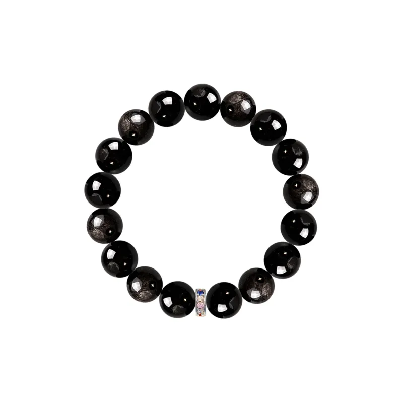 SIMPLE JOYS Obsidian Bracelets Unisex-0