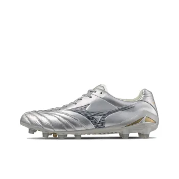 Mizuno Monarcida Neo 3 FG Rubber Long Studs Anti Slip Wear Resistant Soccer Shoes Men's Silver
