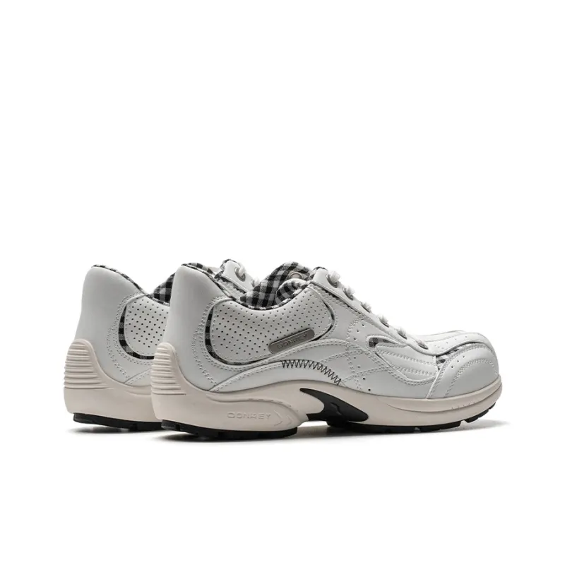 Mule Donkey Lightweight Low Top Casual Shoes Unisex White Plaid-5
