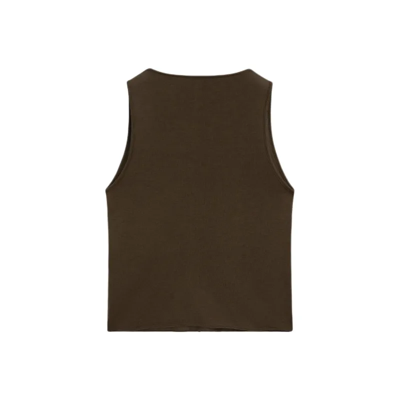 Massimo Dutti Tank Top Women's Dark Green-1