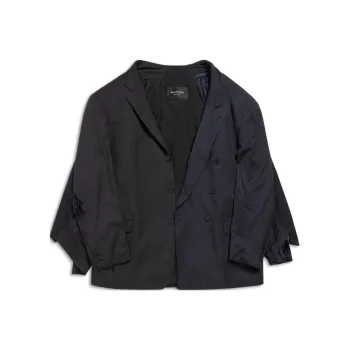 Balenciaga Jackets Coats Regular Unisex Coal Gray