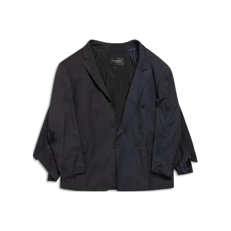 Balenciaga Jackets Coats Regular Unisex Coal Gray-0