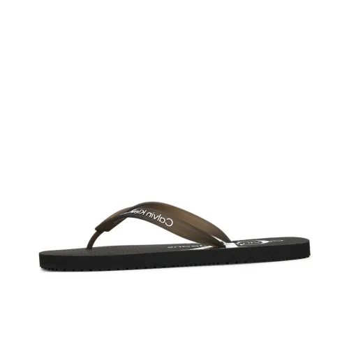 CKJ CALVIN KLEIN JEANS Flip Flops Men's Black/Gray