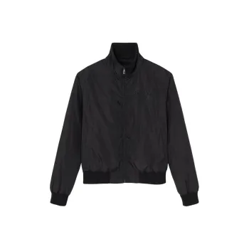 VERSACE Logo Embroidered Zipped Bomber Jacket