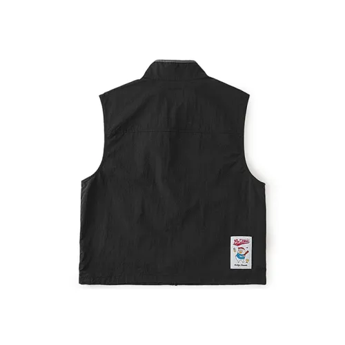 Lee Little Liu Duck Co branded Model Vests Unisex Black