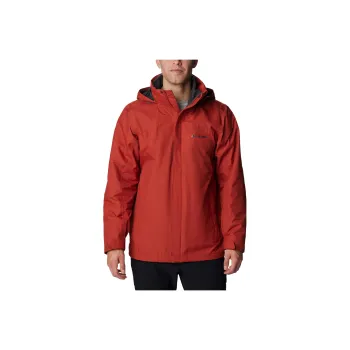 Columbia Waterproof And Breathable Windbreaker Jacket Men's Orange Red