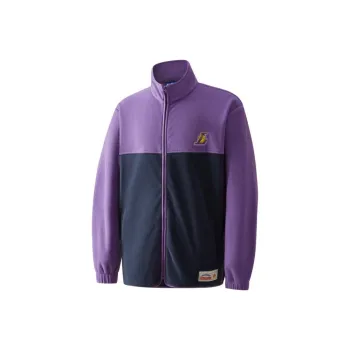 NBA Stand Collar Jacket Unisex Purple