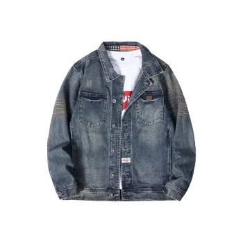 SANTASTIC Denim Jacket Men's Blue