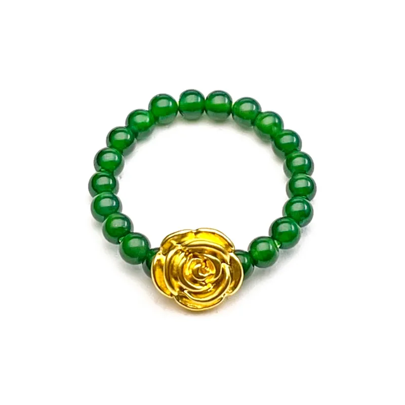 Oriental Jade Ice Type Rings Women's-0