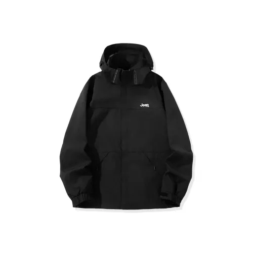 Jeep Leisure Collection Waterproof And Windproof To Keep Warm Windbreaker Jacket Trench Coat Unisex