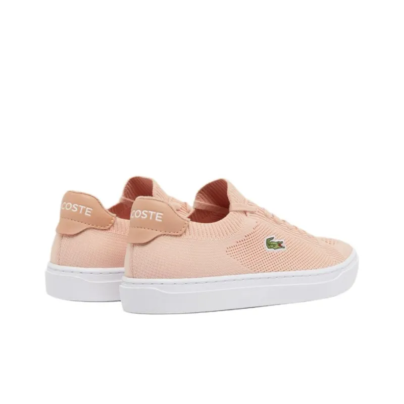 LACOSTE La Piquee 2.0 Abrasion Resistant Slip Resistant Low Top Skateboard Shoes Women's Pink-2