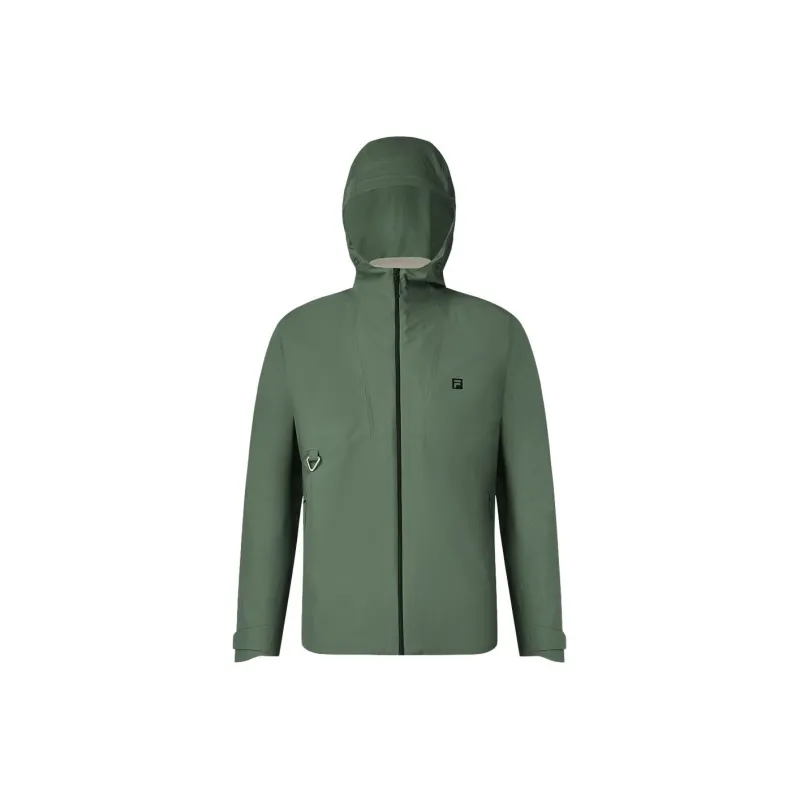 FILA Waterproof And Windproof Windbreaker Jacket Men's Siberian Green-0