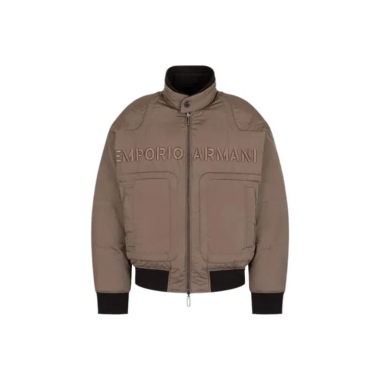 EMPORIO ARMANI FW23 Puffer Jacket Men's Brown-0
